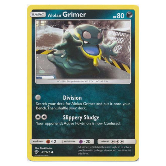 Pokemon - Sun & Moon - Burning Shadows - Alolan Grimer - 83/147