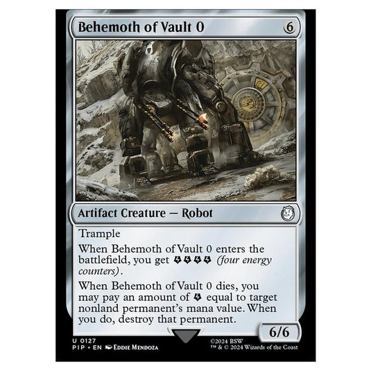 Magic The Gathering - Universes Beyond - Fallout - Behemoth of Vault 0 - 0127
