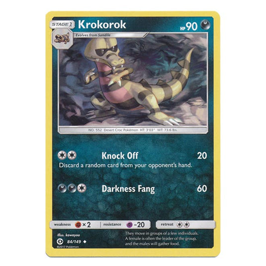 Pokemon - Sun & Moon - Base Set - Krokorok - 84/149