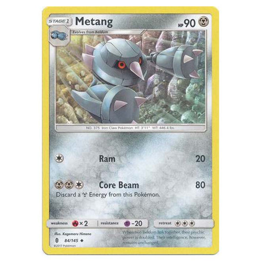 Pokemon - Sun & Moon - Guardians Rising - Metang - 84/145