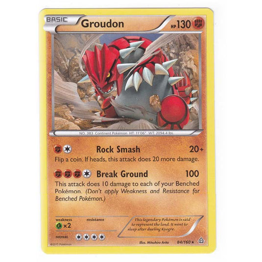 Pokemon - XY Primal Clash - Groudon - 84/160