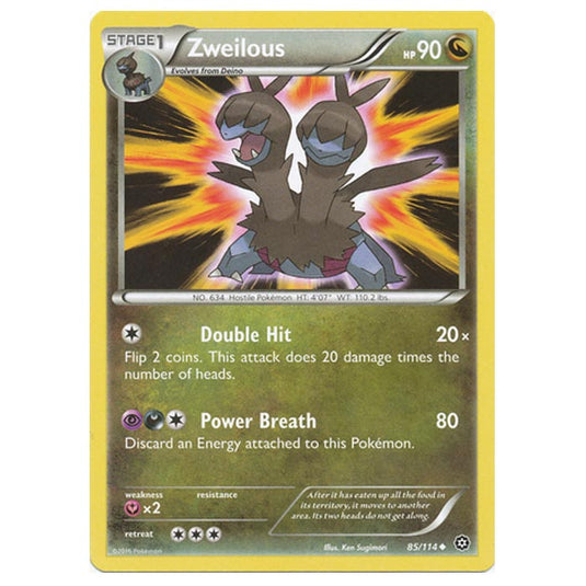 Pokemon - XY - Steam Siege - Zweilous - 85/114