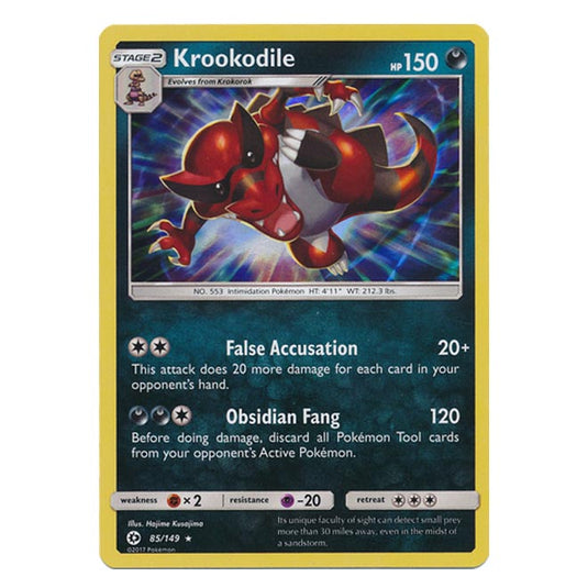 Pokemon - Sun & Moon - Base Set - Krookodile - 85/149