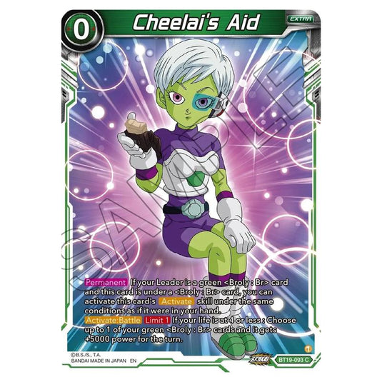 Dragon Ball Super - Fighter's Ambition - Cheelai's Aid - BT19-093