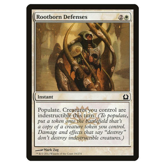 Magic The Gathering - Return To Ravnica - Rootborn Defenses - 19/274 (Foil)