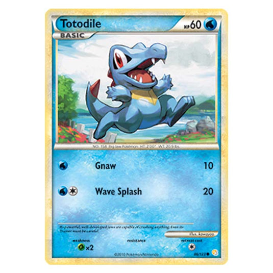 Pokemon - HGSS - Totodile - 86/123