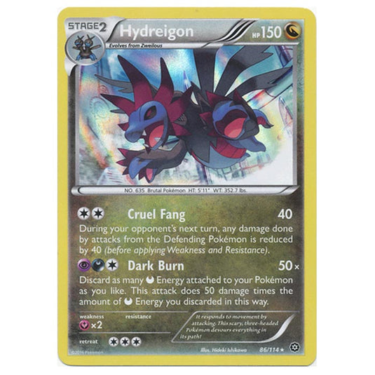 Pokemon - XY - Steam Siege - Hydreigon - 86/114