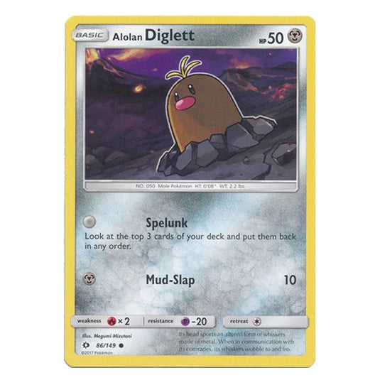 Pokemon - Sun & Moon - Base Set - Alolan Diglett - 86/149