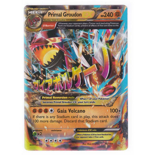 Pokemon - XY Primal Clash - Primal Groudon EX - 86/160