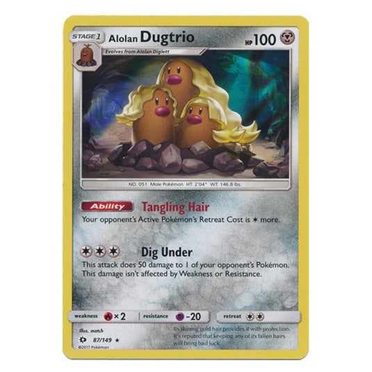 Pokemon - Sun & Moon - Base Set - Alolan Dugtrio - 87/149