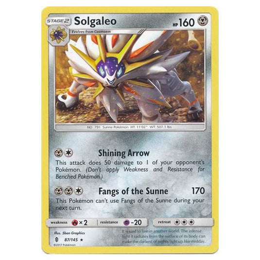 Pokemon - Sun & Moon - Guardians Rising - Solgaleo - 87/145