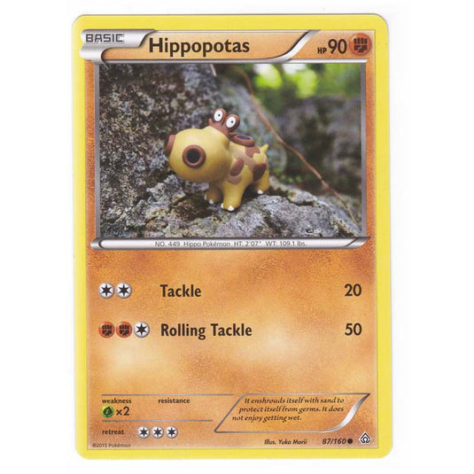 Pokemon - XY Primal Clash - Hippopotas - 87/160