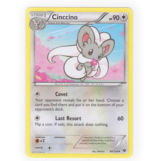 Pokemon - XY - Fates Collide - Cinccino - 88/124