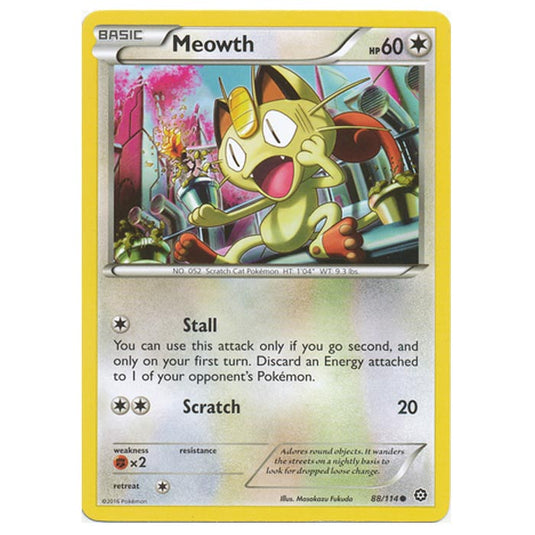 Pokemon - XY - Steam Siege - Meowth - 88/114