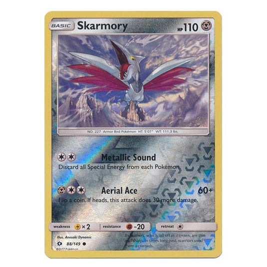 Pokemon - Sun & Moon - Base Set - (Reverse Holo) - Skarmory - 88/149