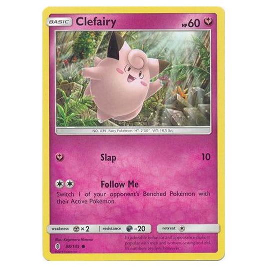 Pokemon - Sun & Moon - Guardians Rising - Clefairy - 88/145