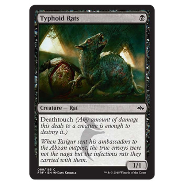Magic the Gathering - Fate Reforged - Typhoid Rats - 89/185 Magic the Gathering - Fate Reforged - Typhoid Rats - 89/185