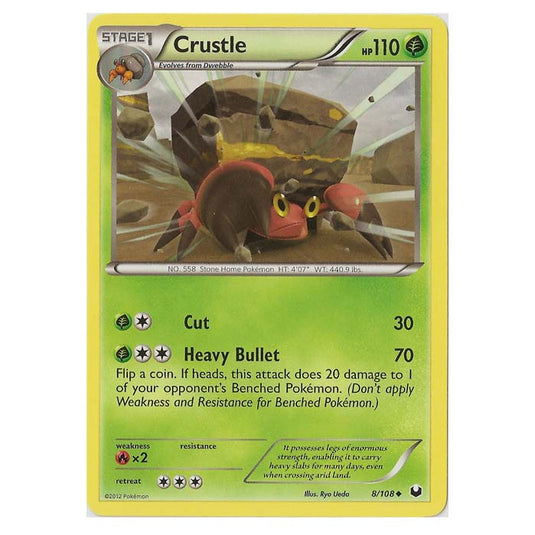 Pokemon - Black & White - Dark Explorers - Crustle - 8/108