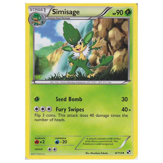 Pokemon - Black & White - Simisage 8/114