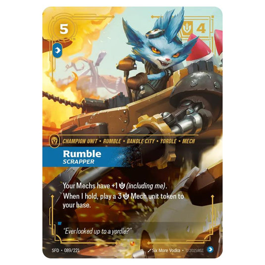 Riftbound: League of Legends TCG - Spiritforged - Rumble - Scrapper - 089/221
