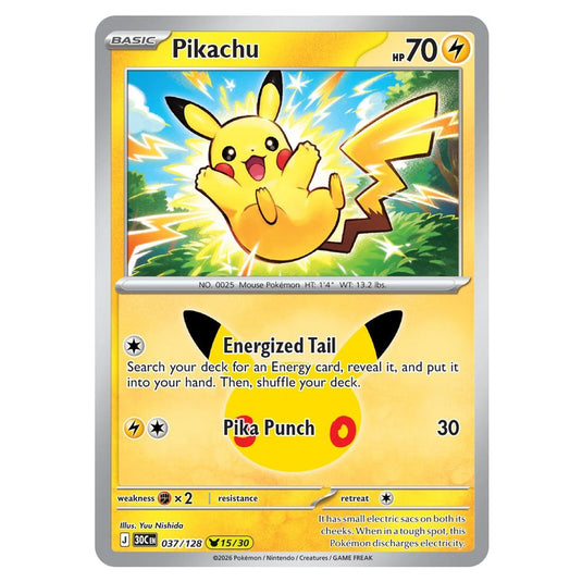 Pokemon - 30th Celebration - Pikachu - 037/128