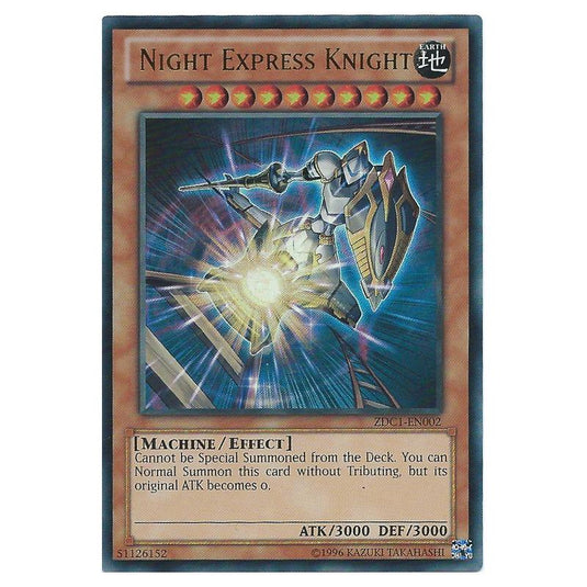 Yu-Gi-Oh! - Yu-Gi-Oh! ZEXAL World Duel Carnival promotional cards - Night Express Knight (Ultra Rare) ZDC1-EN002