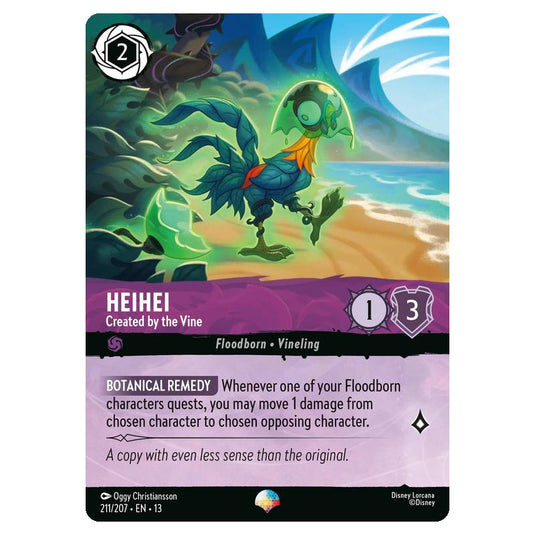 Lorcana - Attack of the Vine - Heihei - Created by the Vine (Epic) - 211/207