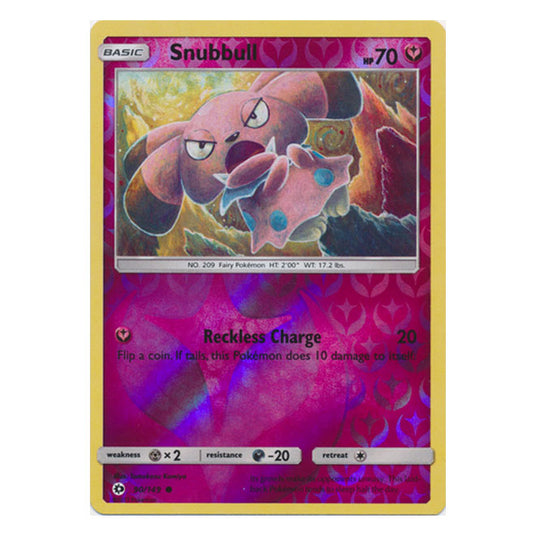 Pokemon - Sun & Moon - Base Set - (Reverse Holo) - Snubbull - 90/149