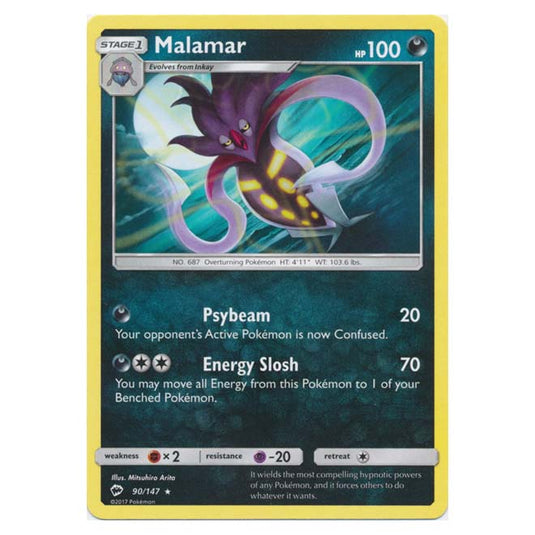 Pokemon - Sun & Moon - Burning Shadows - Malamar - 90/147