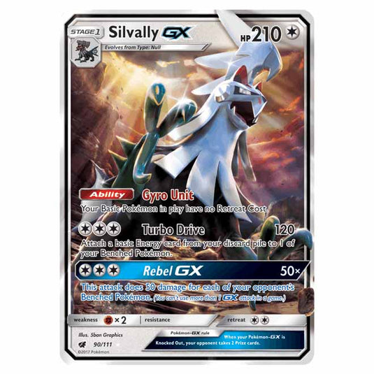 Pokemon - Sun & Moon - Crimson Invasion - Silvally-GX - 90/111