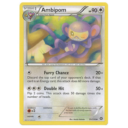 Pokemon - XY - Steam Siege - Ambipom - 91/114