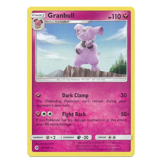 Pokemon - Sun & Moon - Base Set - Granbull - 91/149