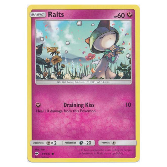 Pokemon - Sun & Moon - Burning Shadows - Ralts - 91/147