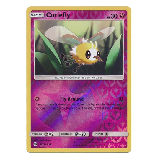 Pokemon - Sun & Moon - Base Set - (Reverse Holo) - Cutiefly - 92/149