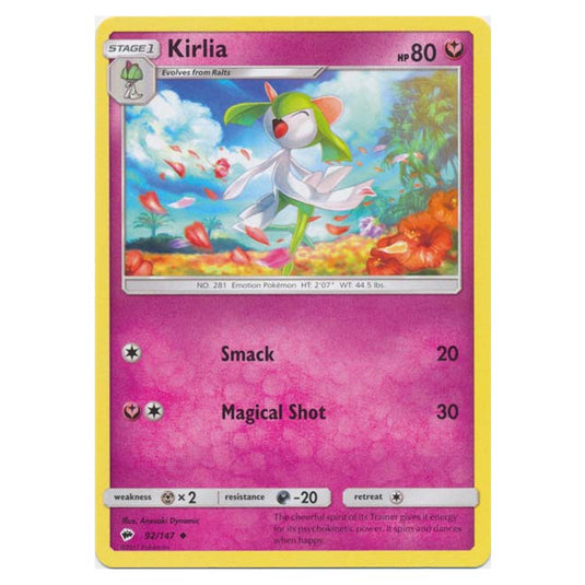 Pokemon - Sun & Moon - Burning Shadows - Kirlia - 92/147