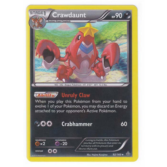 Pokemon - XY Primal Clash - Crawdaunt - 92/160