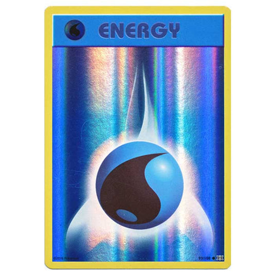 Pokemon - XY Evolutions - (Reverse Holo) - Water Energy - 93/108 (Damaged)