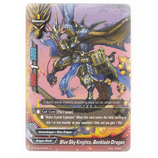 Future Card Buddyfight - Break To The Future - Blue Sky Knights Bonblade Dragon - 93/135