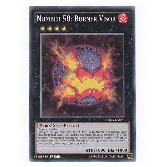 Yu-Gi-Oh! - Duelist Alliance - Number 58: Burner Visor - 94/99