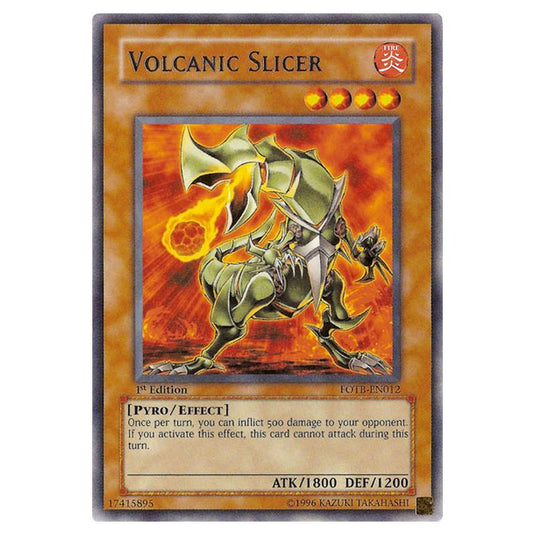 Yu-Gi-Oh! - Force of the Breaker - Volcanic Slicer (Rare) FOTB-EN012