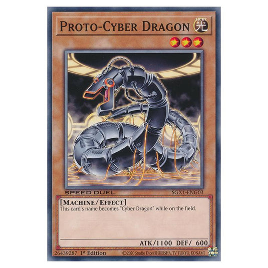 Yu-Gi-Oh! - Speed Duel GX - Duel Academy Box - Proto-Cyber Dragon (Common) SGX1-ENG03