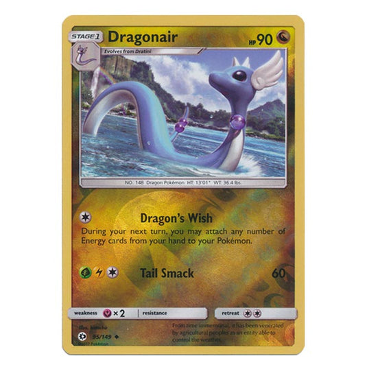 Pokemon - Sun & Moon - Base Set - (Reverse Holo) - Dragonair - 95/149