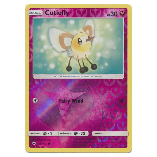 Pokemon - Sun & Moon - Burning Shadows - Cutiefly (Reverse Holo)