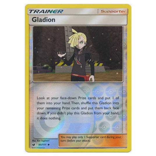 Pokemon - Sun & Moon - Crimson Invasion - (Reverse Holo) - Gladion