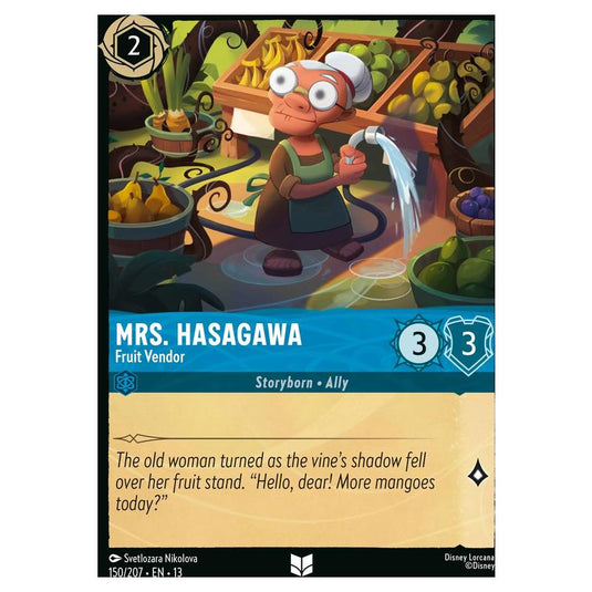 Lorcana - Attack of the Vine! - Mrs. Hasagawa - Fruit Vendor (Uncommon) - 150/207