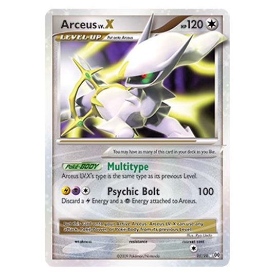 Pokemon - Platinum Arceus - Arceus LV.X - 96/99