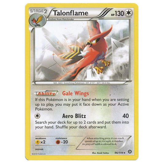 Pokemon - XY - Steam Siege - Talonflame - 96/114