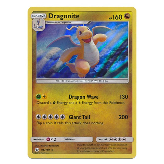 Pokemon - Sun & Moon - Base Set - Dragonite - 96/149