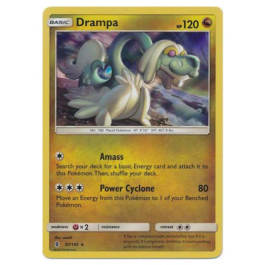 Pokemon - Sun & Moon - Guardians Rising - Drampa - 97/145