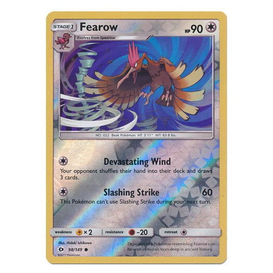 Pokemon - Sun & Moon - Base Set - (Reverse Holo) - Fearow - 98/149